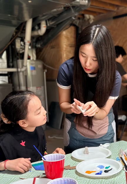 Earth Day Art Workshop: workshop moment 1