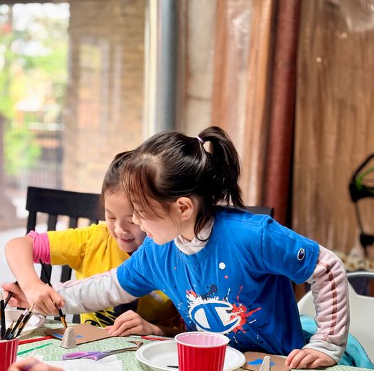 Earth Day Art Workshop: workshop moment 3