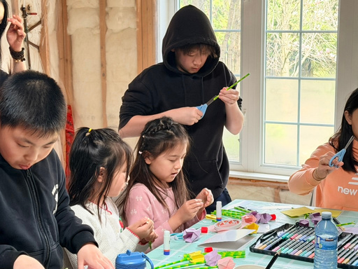 Mother’s Day Art Workshop: workshop moment 2