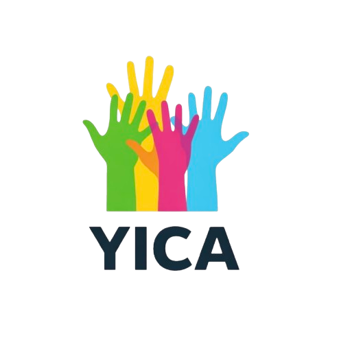 YICA’s colourful raised-hands logo